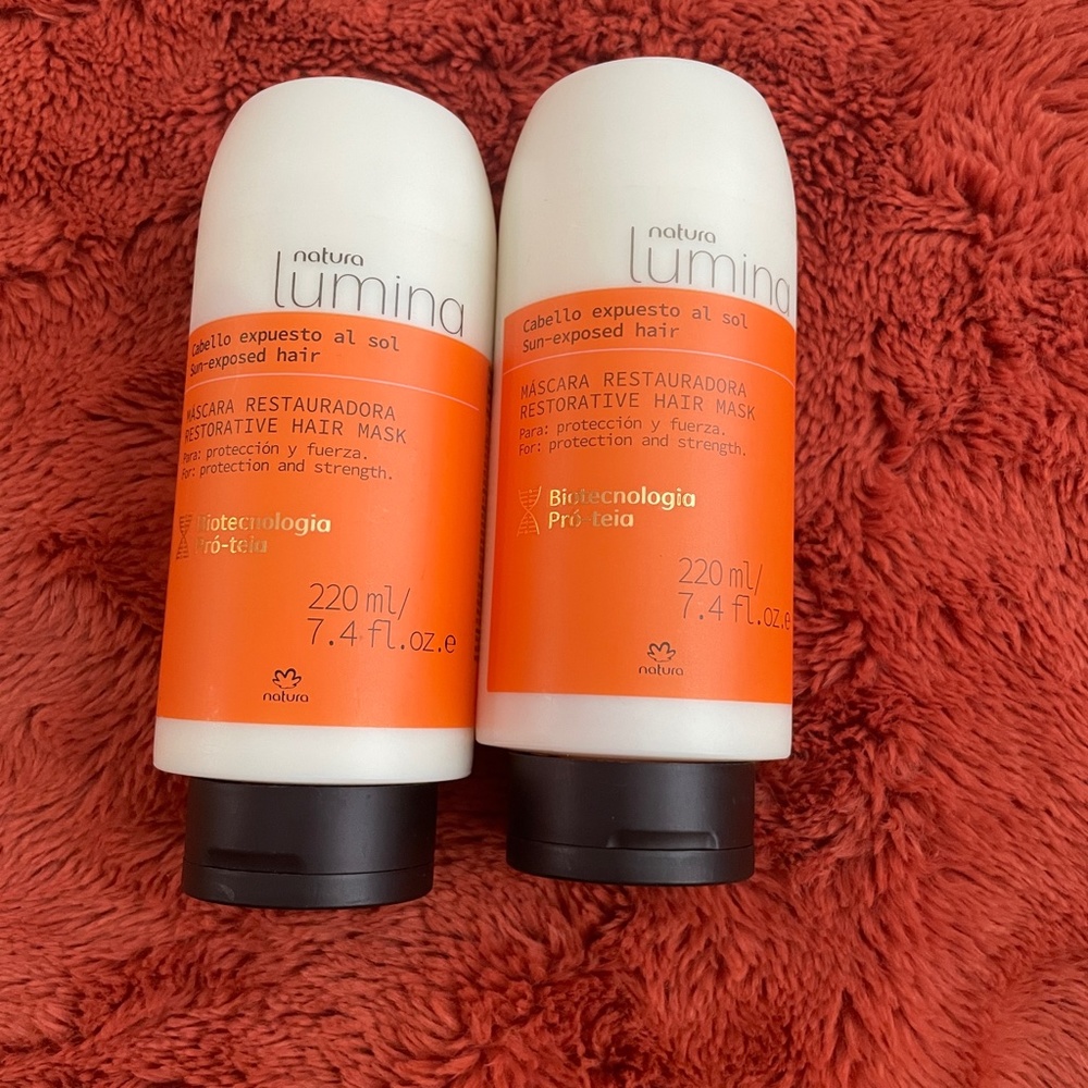 2x Natura Lumina Protection Strength deep repair treatment Restorative Hair mask